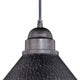 Outland 10" Outdoor Pendant Light Aged Iron and Light Gold