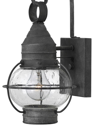 Hinkley Cape Cod 14" Extra Small Outdoor Wall Mount Onion Lantern, Aged Zinc
