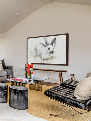 "Bon Lapin" Framed Painting Print, 36"x24"