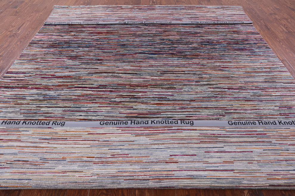 8' 10" X 11' 11" Persian Gabbeh Hand Knotted Wool Rug Q8605