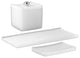 Kraftware Captiva White 3-Piece Amenity Set