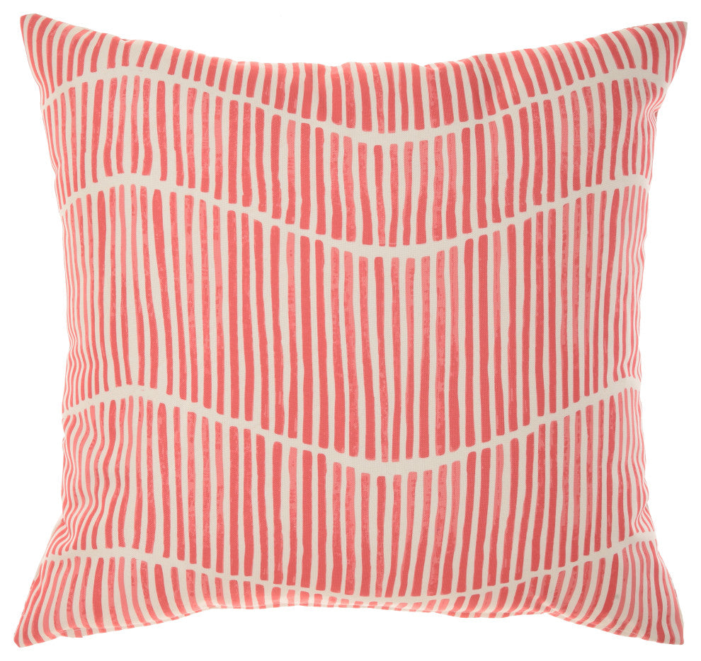 Mina Victory GT133 Throw Pillow, Coral, 18" x 18"