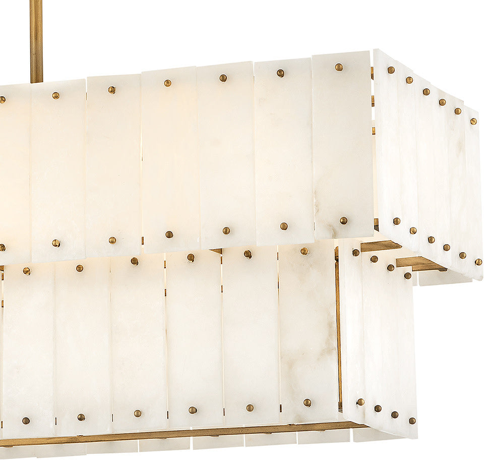 Fredrick Ramond Simone Medium Eight Light Linear, Burnished Gold