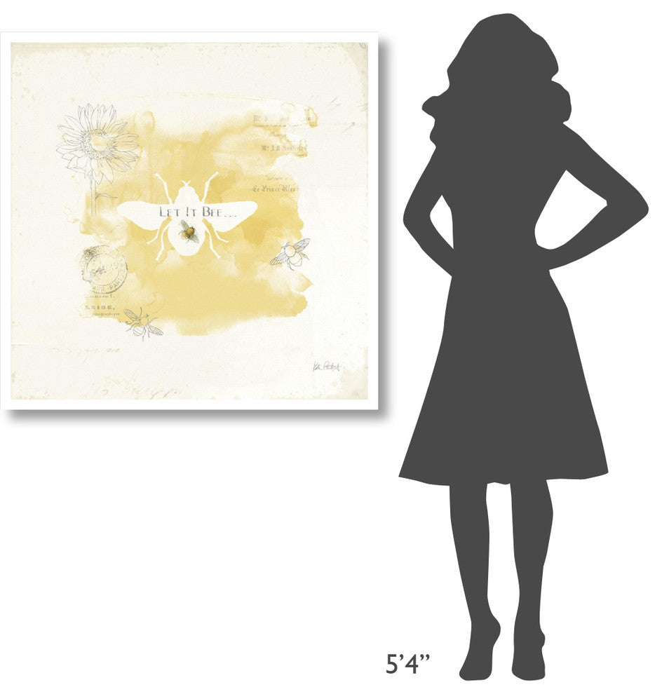 "Bee and Bee VII" Digital Paper Print by Katie Pertiet, 38"x38"