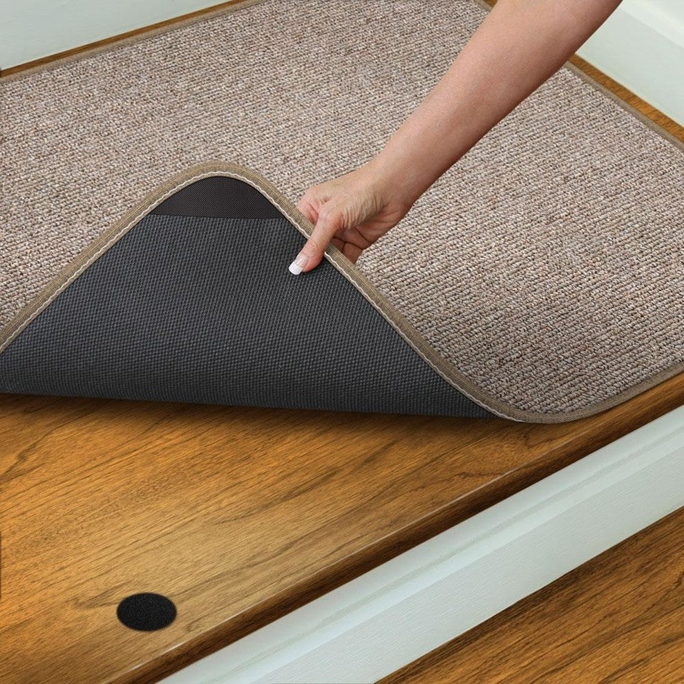 Attachable Rug for Stair Landings, Pebble Beige, 3'x3'