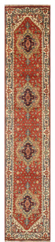 Pasargad Home Serapi Collection Hand-Knotted Rust Wool Area Rug, 2'8"x19'8"