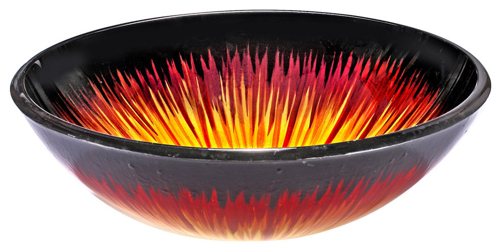 Eclectic Style Glass Vessel Sink
