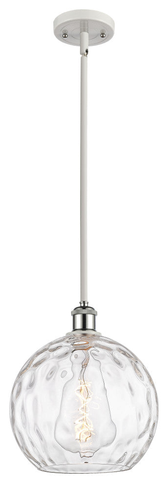 Innovations 516-1S-WPC-G1215-10 1-Light Mini Pendant, White, Polished Chrome