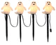 4-Piece Ghost Yard Stake Light Set