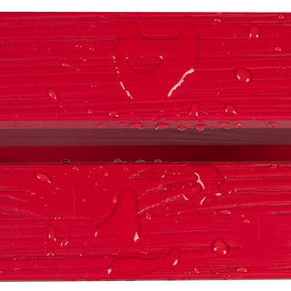 Shine Company Adirondack Folding Table With Hydro-Tex Finish, Chili Red