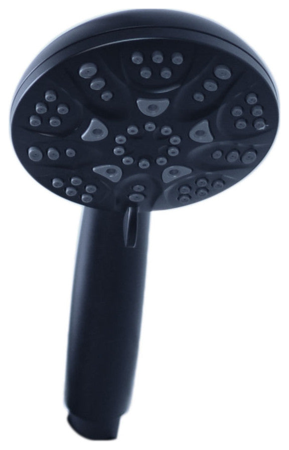 No-Drill Conversion Slide Bar Shower Head With Diverter, Matte Black