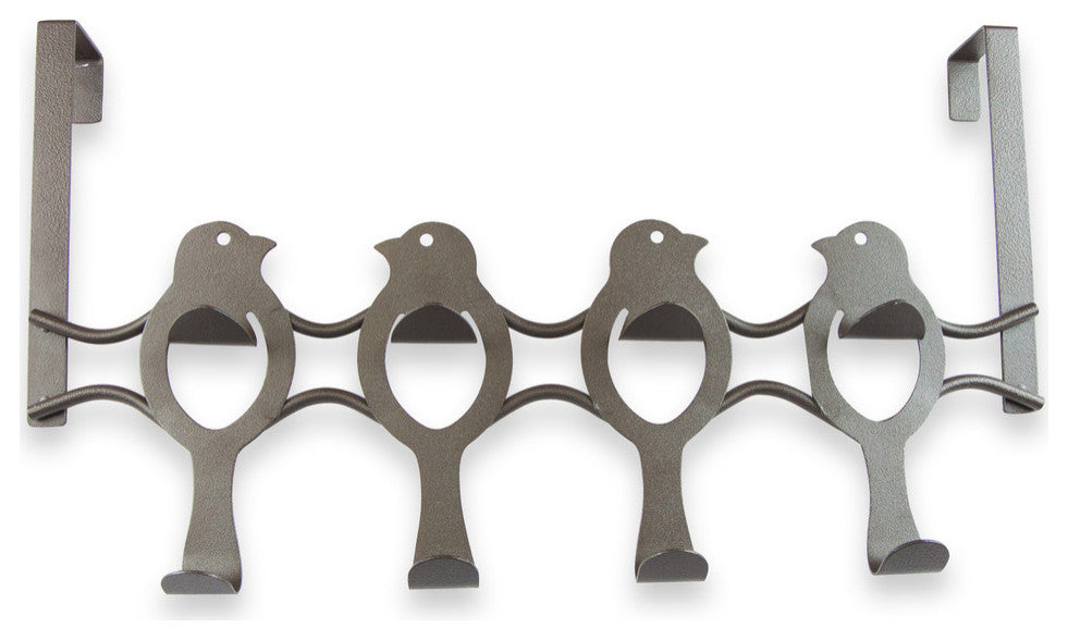 Over the Door Bird Organizer Hooks-8 Hooks, Bronze