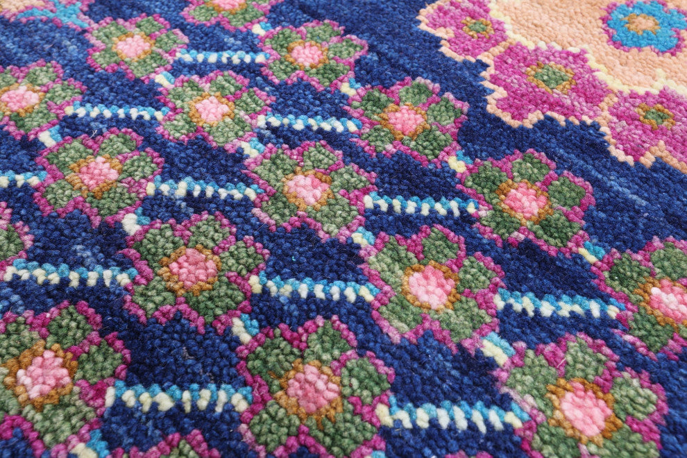 Hand-Knotted Turkish Oushak Wool Rug 9' 2" X 11' 10" - Q15420