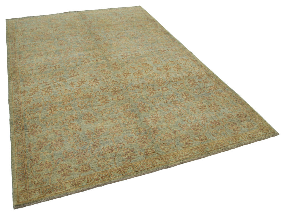 Rug N Carpet - Hand-Knotted Oriental 6' 2" x 8' 10" Soft Oushak Area Rug