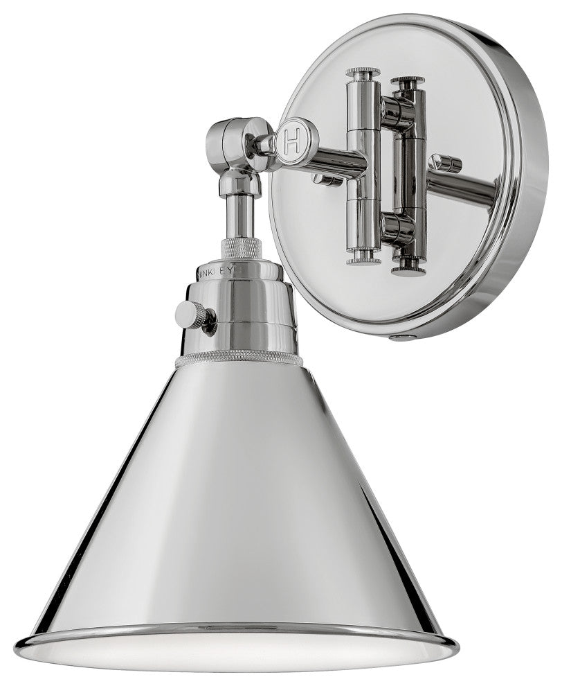 Hinkley Arti Wall Sconce, Polished Nickel