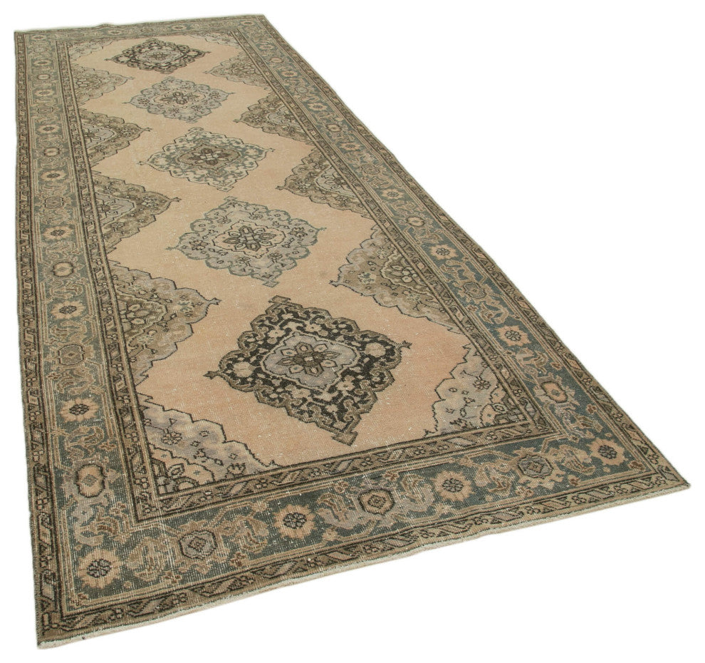 Rug N Carpet - Hand-knotted Anatolian 4' 9" x 12' 0" Rustic Runner Rug