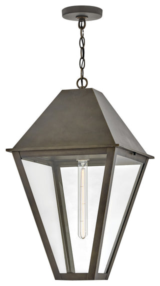Hinkley Endsley Large Hanging Lantern, Blackened Brass