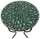 Mosaic Art Collection Accent Table, Leave Green, Single Table