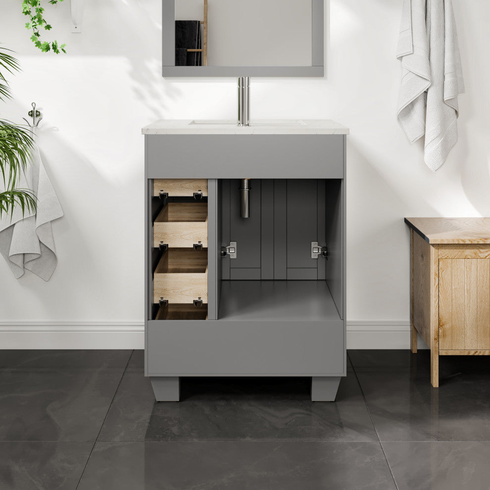 Eviva Happy 24" Gray, Quartz Top