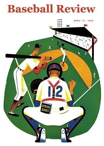 Baseball Review - Gallery Wrapped Canvas Art 28" x 42"