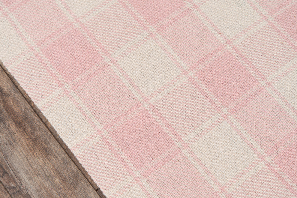 Momeni Marlborough Hand Woven Wool Area Rug, Pink, 2'x3'