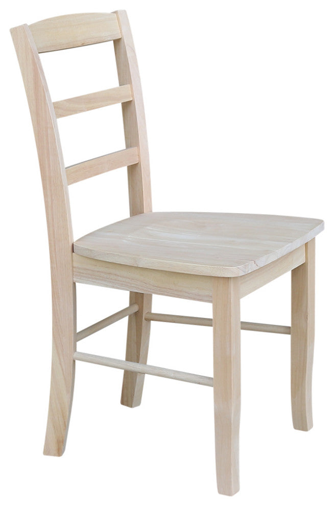 Set of Two Madrid Chairs, Unfinished