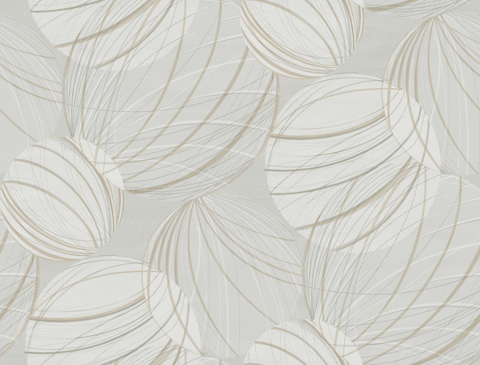 Light Grey Floating Lanterns Wallpaper