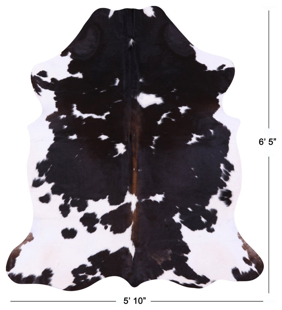 6' 5" X 5' 10" Natural Cowhide Rug C2219