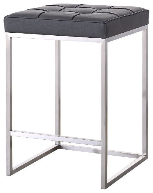 Pipe Counter Stool-Black/Chrome