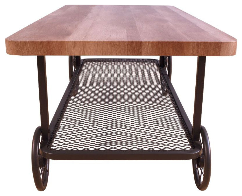 Acme Francie Coffee Table Oak and Antique Gray