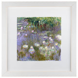 "Water Lilies" by Monet, Matted Framed Art, 11"x11"