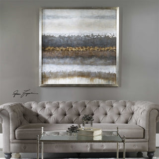 Uttermost 35352 Layers 50 Inch Square "Landscape" Framed Hand - Neutral Layers