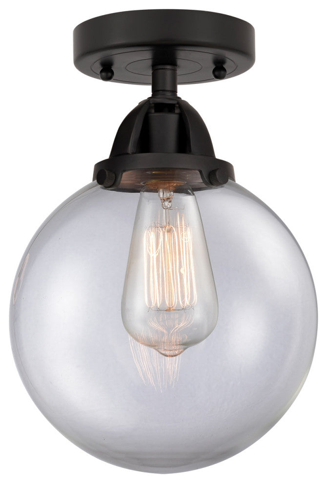INNOVATIONS LIGHTING 288-1C-BK-G202-8-LED Beacon 1 Light 8 inch Semi-Flush Mount