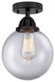 INNOVATIONS LIGHTING 288-1C-BK-G202-8-LED Beacon 1 Light 8 inch Semi-Flush Mount