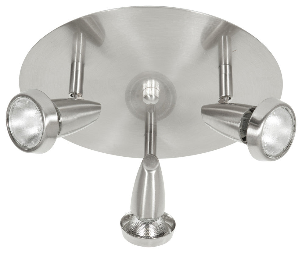ACCESS LIGHTING 52221-BS 3-Light Cluster Spot Brushed Steel