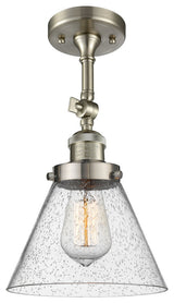 Innovations Lighting 201F-Sn-G44-Led 1 Light Dimmable Led Semi-Flush Mount