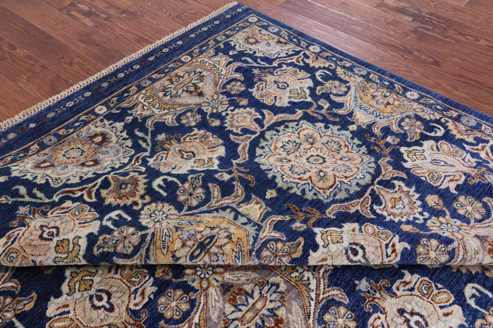 6' 7" X 10' 3" Persian Tabriz Handmade Wool Rug Q8332