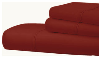 Bluff City Bedding, Bamboo Comfort 3-Piece Bedding, Twin, Red