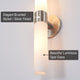 Kira Home Duo 21" Wall Sconce, Frosted Opal Glass Shades for Bathroom/