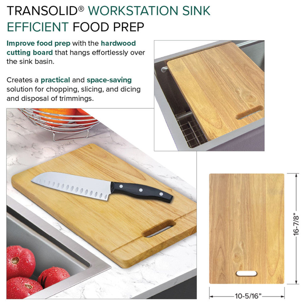 Transolid Kitchen Workstation, 1 Faucet Hole