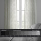 Calais Tile Patterned Linen Sheer Curtain Single Panel, Gray, 50"x84"