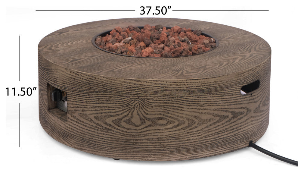 Bremen Outdoor 50,000 BTU Circular Fire Pit, No Tank Holder