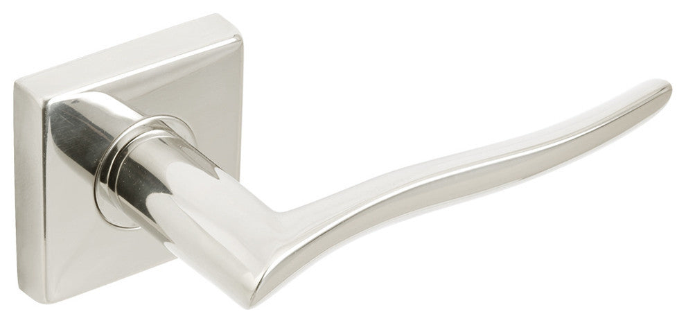 Waterfall Lever, Tubular Passage, Polished Stainless Steel, 2-3/4" Backset