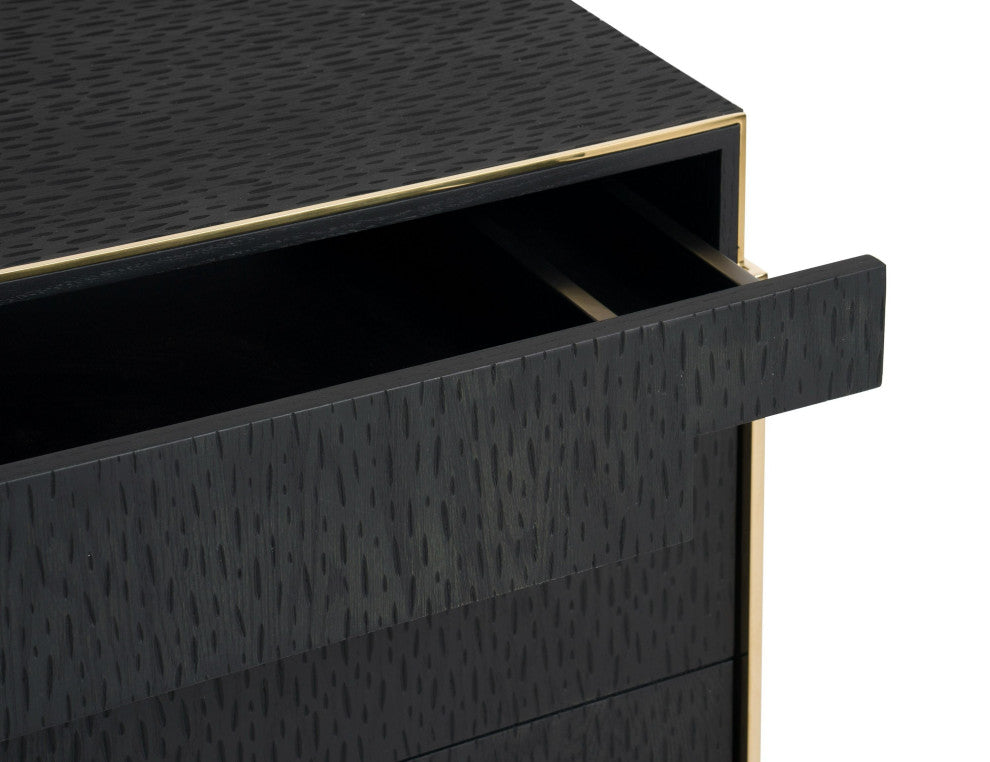 Modrest Rothsay Modern Wenge + Gold Dresser