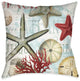 Laural Home Beach Shells 18" X 18" Indoor Decorative Pillow