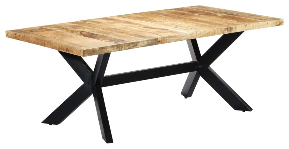 vidaXL Dining Table Kitchen Table Dining Room Dinner Table Solid Mango Wood