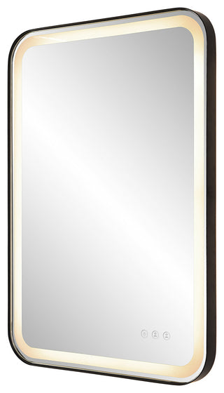 Uttermost 09861 Crofton Lighted Black Vanity Mirror