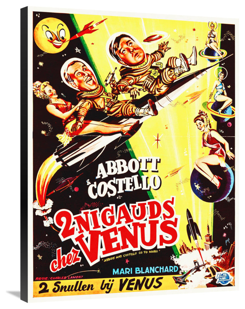 Abbott and Costello, French, Go To Mars, 27x36