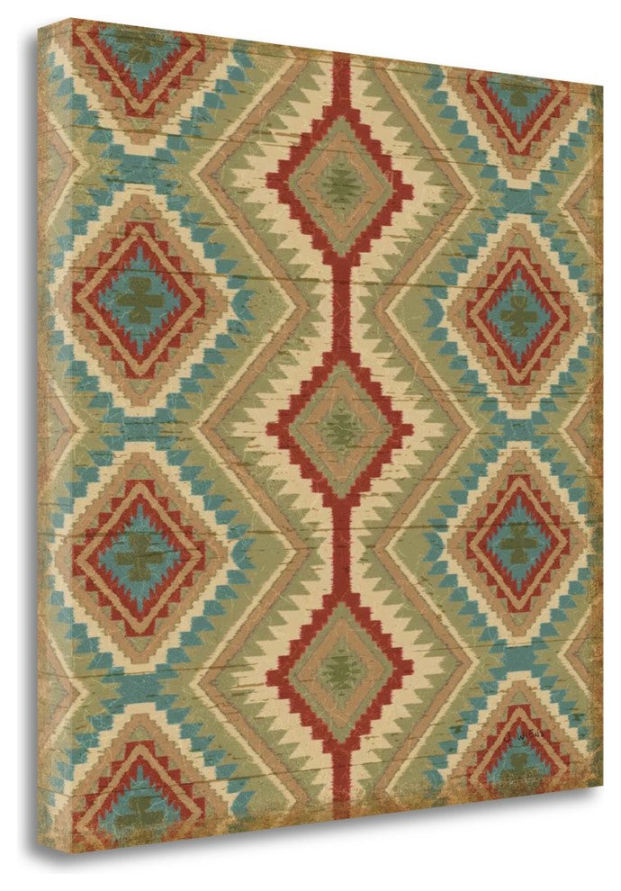 "Country Mood Tile V V2" By James Wiens, Giclee Print on Gallery Wrap Canvas
