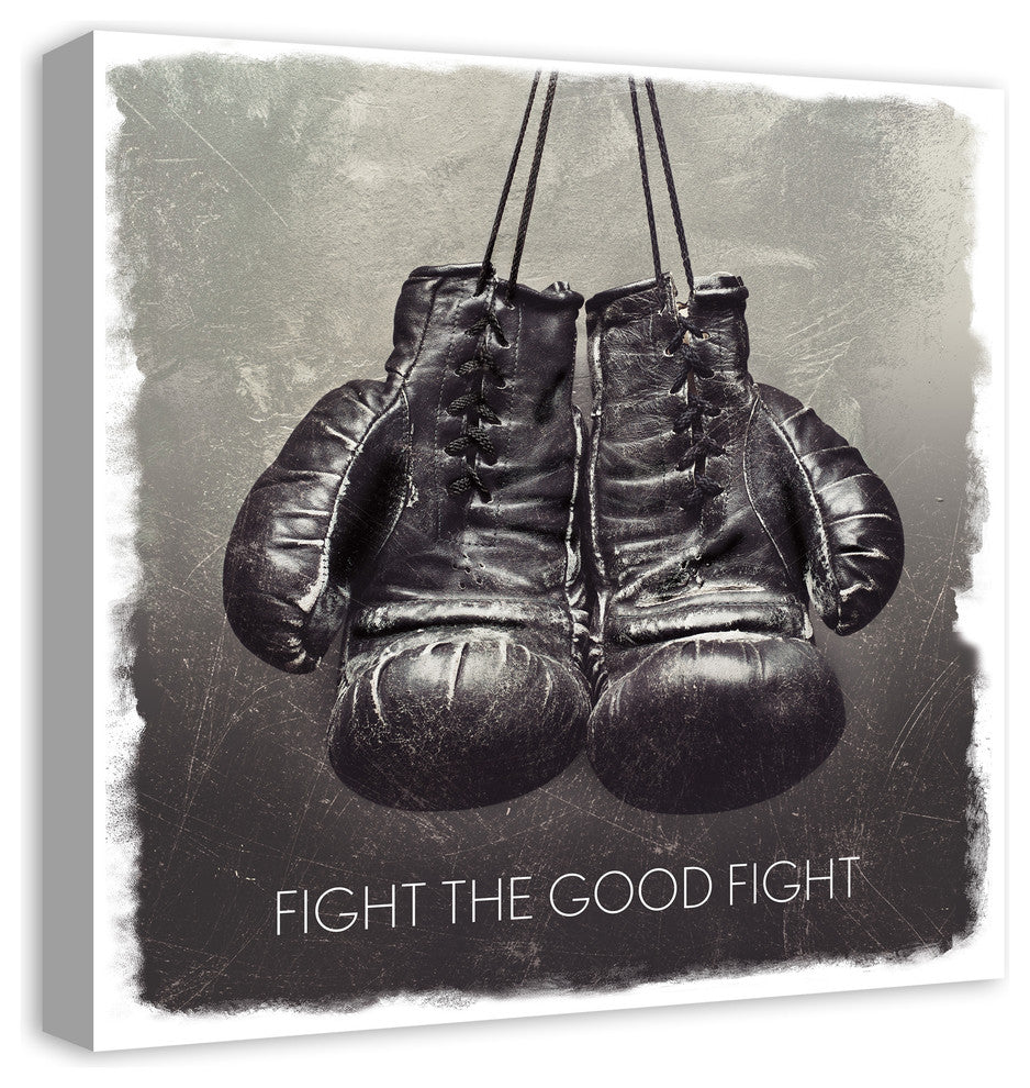 Fight the Good Fight 20x20 Canvas Wall Art